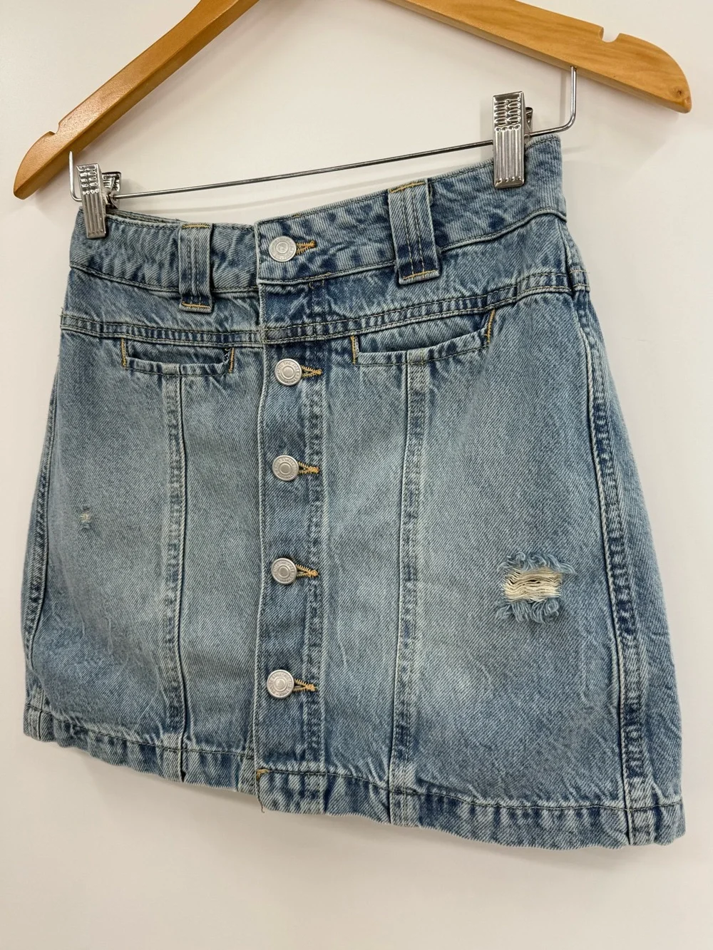 Free People x We The Free Midnight Sun Denim Skort | First Love | 26